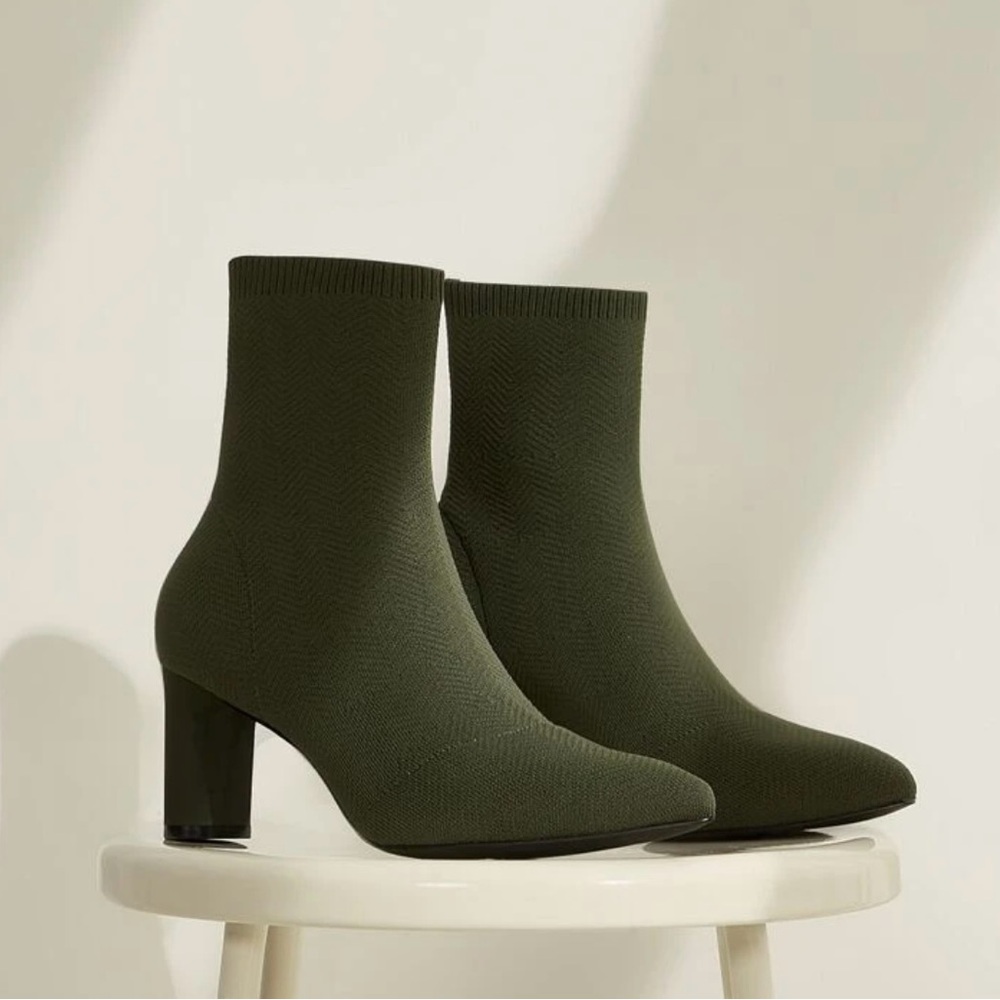 CUCCOO EVERYDAY SOCK HEEL BOOTIE